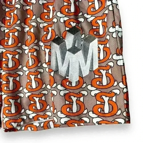 Mondaysuck Men’s Shorts Streetwear L Print Casual Embroidered Hip-Pop Drill - Picture 4 of 7